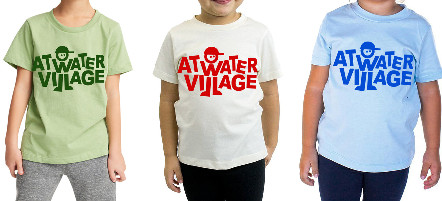 Toddler "Atwater Village" Tee - Made to Order - Green, Natural, or Blue